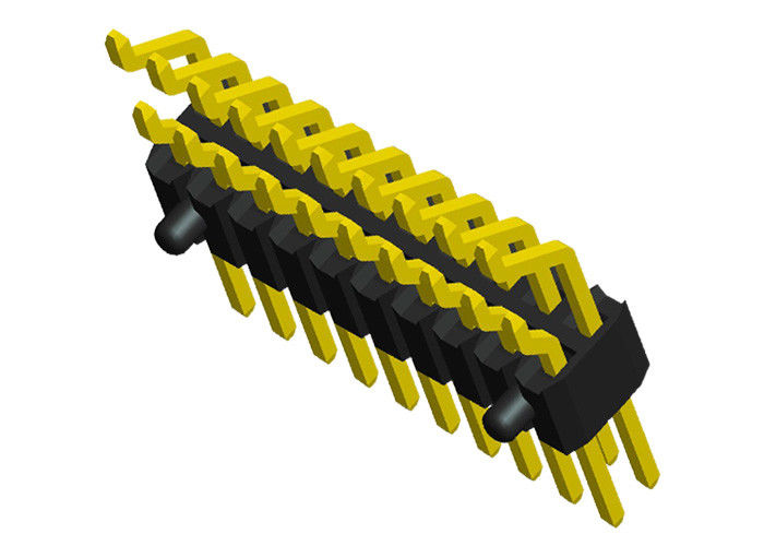 Tipo horizontal negro 1.27m m de SMT de la fila del jefe doble del Pin del jefe del Pin de 2x20
