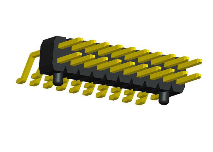 Tipo horizontal negro 1.27m m de SMT de la fila del jefe doble del Pin del jefe del Pin de 2x20