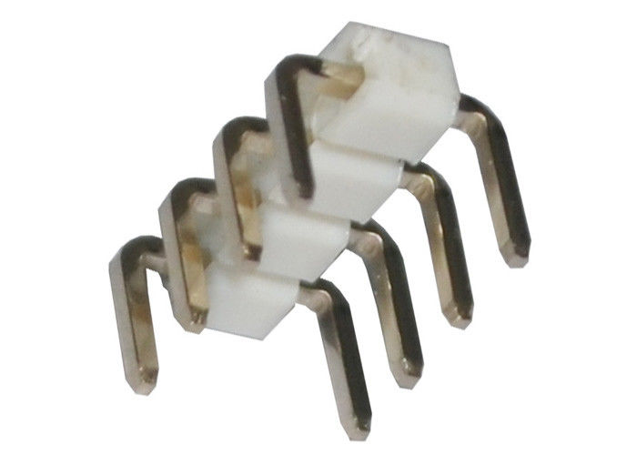 Tipo 4 fila de U de la echada 2.54m m del conector del jefe del Pin sola 90 grados
