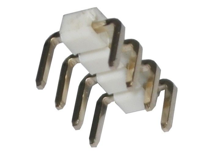 Tipo 4 fila de U de la echada 2.54m m del conector del jefe del Pin sola 90 grados