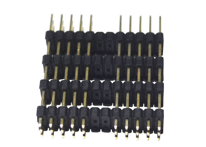 3 echada del conector 2.54m m del jefe del Pin de la fila tipo cuatro plástico de 180 grados