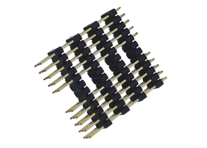 3 echada del conector 2.54m m del jefe del Pin de la fila tipo cuatro plástico de 180 grados