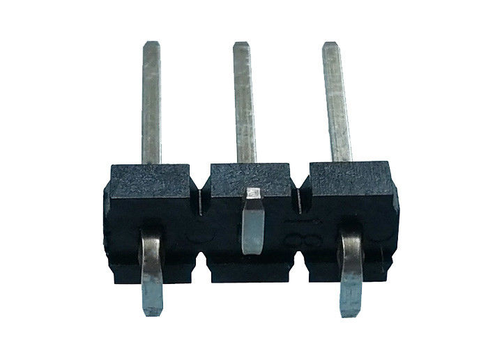Solo tipo echada de SMT del conector del jefe del Pin de la fila de 3 Pin del negro 5.08x2.5m m