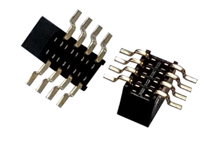 Tipo 1.27m m x 3.4m m de SMT de la fila del conector femenino del jefe de 8 Pin solo