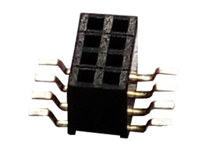 Tipo 1.27m m x 3.4m m de SMT de la fila del conector femenino del jefe de 8 Pin solo