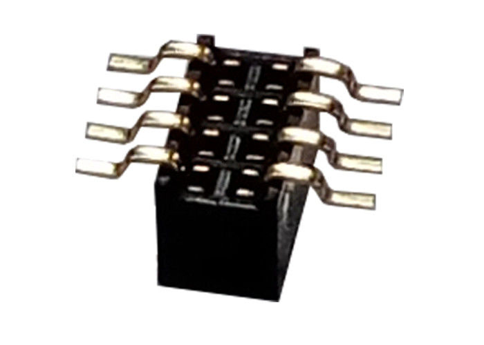 Tipo 1.27m m x 3.4m m de SMT de la fila del conector femenino del jefe de 8 Pin solo