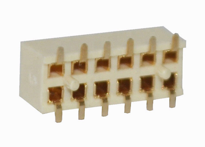 Tipo dual echada de SMT de la fila del conector femenino del PWB del conector del jefe de 12 Pin de 2.0m m