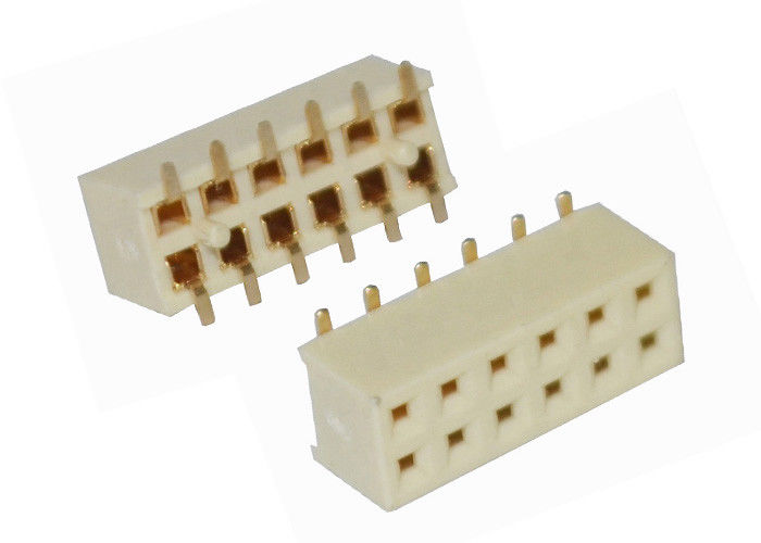 Tipo dual echada de SMT de la fila del conector femenino del PWB del conector del jefe de 12 Pin de 2.0m m