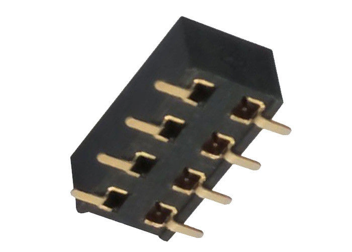 90 jefe femenino del Pin del soporte de la superficie de SMT de la fila del doble del jefe Connector2.54 milímetros del Pin del grado