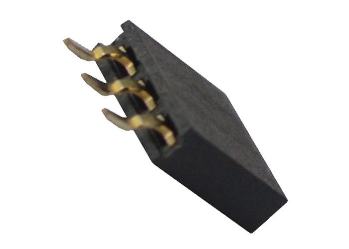 Conector femenino SMT horizontal del jefe de la sola fila conector de la echada de 2,54 milímetros