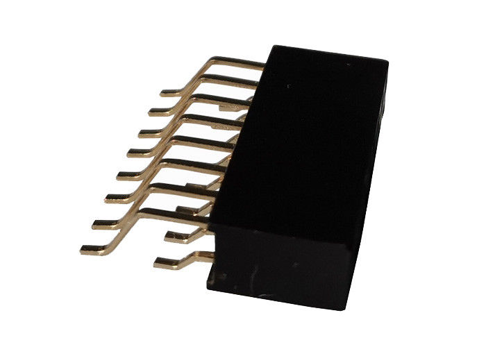 Tipo femenino 16 Pin del conector 2.54m m SMT del jefe de la fila doble horizontal
