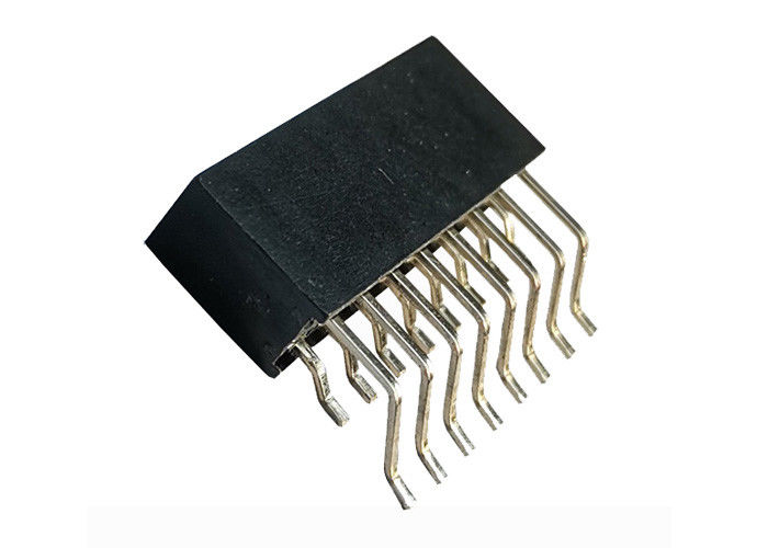 Tipo femenino 16 Pin del conector 2.54m m SMT del jefe de la fila doble horizontal