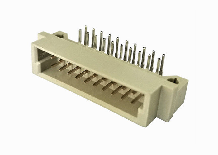 Estruendo doble 41612 del conector del jefe del Pin de la fila jefe de ángulo recto masculino del PWB de 10 Pin