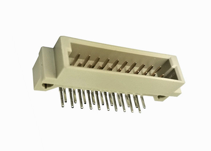 Estruendo doble 41612 del conector del jefe del Pin de la fila jefe de ángulo recto masculino del PWB de 10 Pin