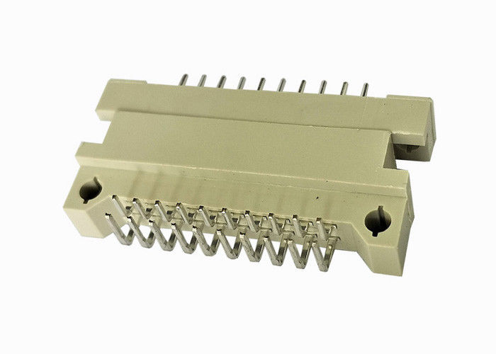 Estruendo doble 41612 del conector del jefe del Pin de la fila jefe de ángulo recto masculino del PWB de 10 Pin