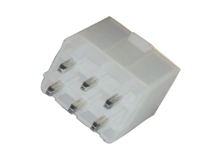 Echada del conector 4.2m m de la oblea del Pin de la serie 6 de R, conector terminal recto de la vivienda