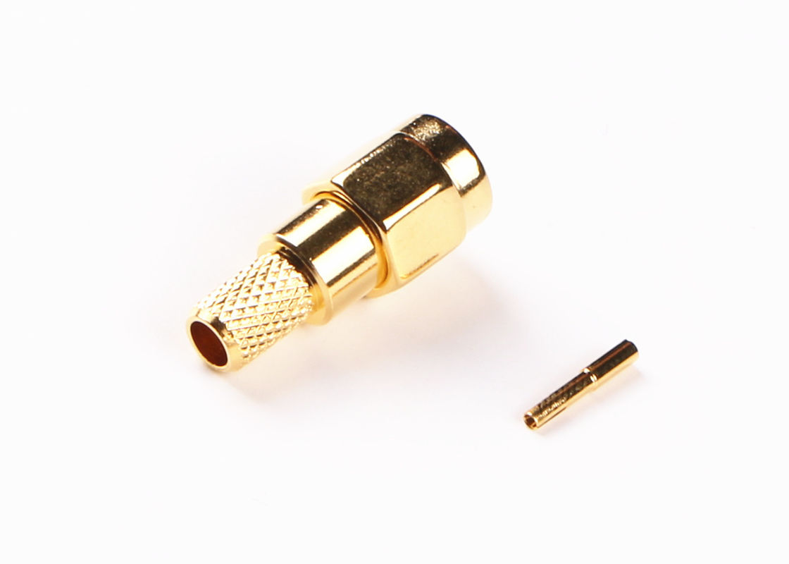 Conector de antena de la impedancia 50Ω RF, conector del soporte del panel de SMA para el espacio aéreo