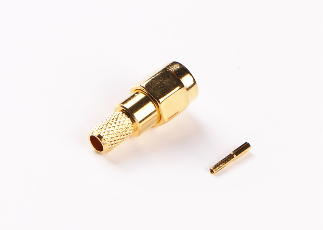 Conector de antena de la impedancia 50Ω RF, conector del soporte del panel de SMA para el espacio aéreo