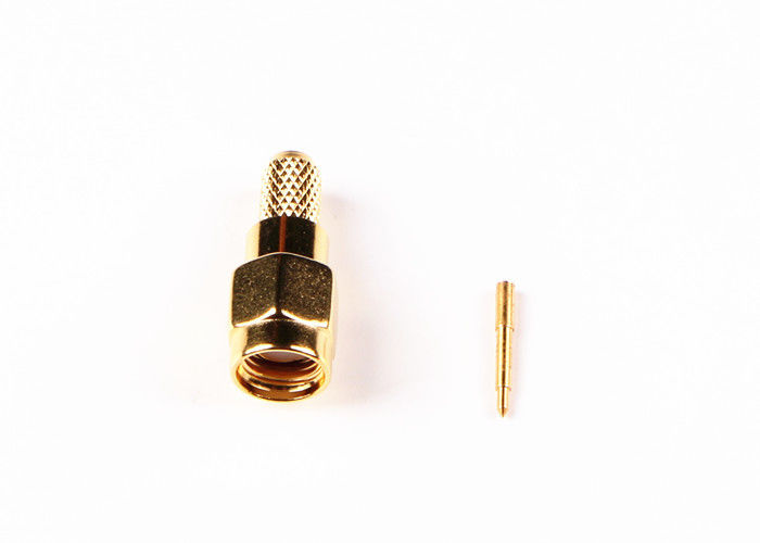 Conector de antena de la impedancia 50Ω RF, conector del soporte del panel de SMA para el espacio aéreo