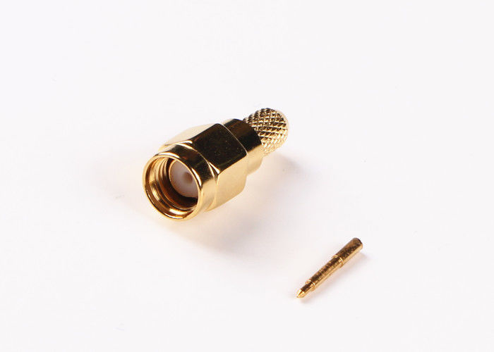 Conector de antena de la impedancia 50Ω RF, conector del soporte del panel de SMA para el espacio aéreo