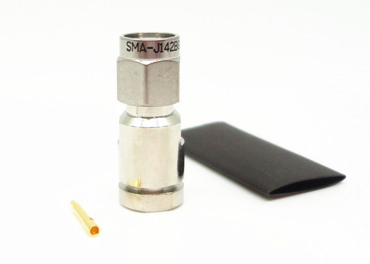 El conector niquelado del enchufe de SMA, conector coaxial 335VRMS del RF valoró voltaje