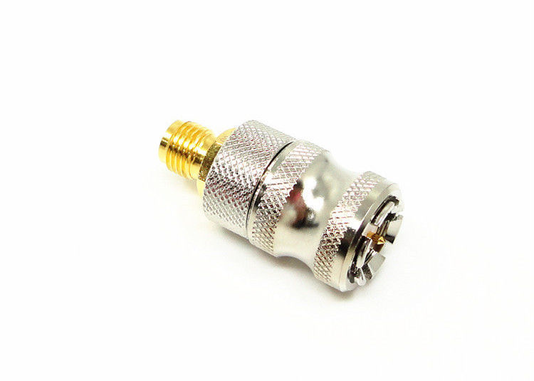 De alta frecuencia niquelado del conector del soporte del conector de antena SOSMA de la impedancia 50Ω RF
