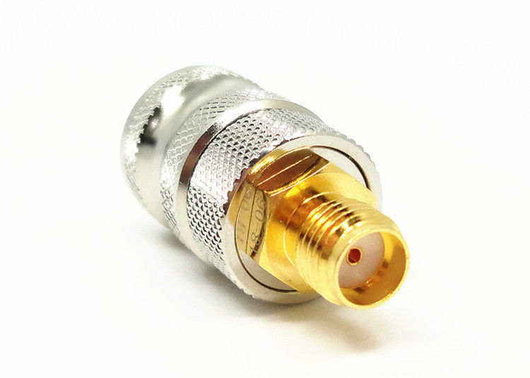 De alta frecuencia niquelado del conector del soporte del conector de antena SOSMA de la impedancia 50Ω RF