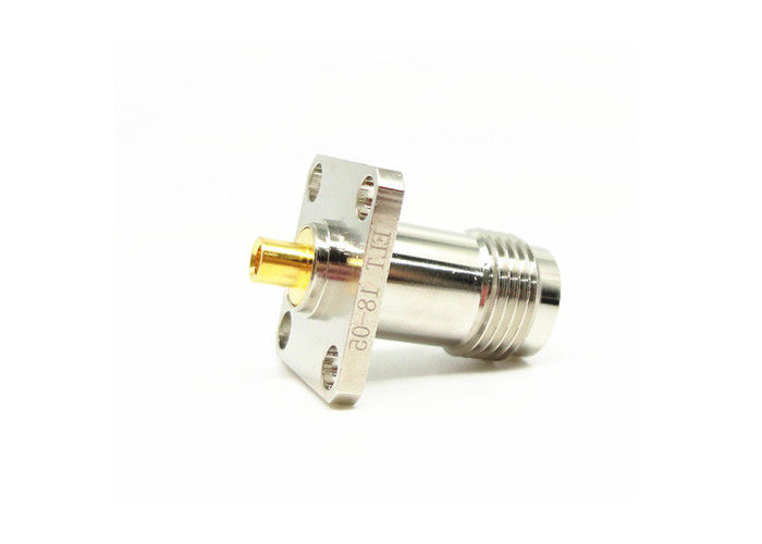 Cuatro conector 50Ohm femenino 11GHz del soporte TNC RF del reborde del agujero para la microonda