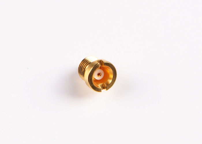 De la encrespadura el platear plateado oro masculino del conector de tabique hermético MCX derecho pequeño