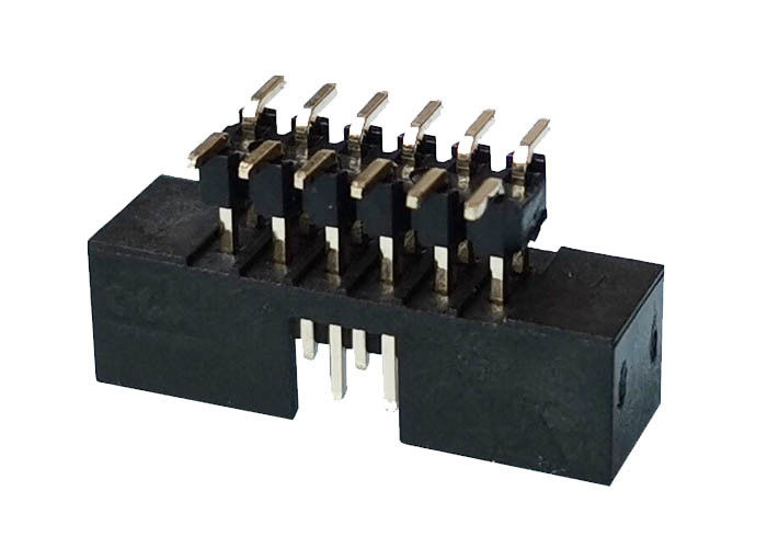Tipo alambre de SMT del conector del jefe de la caja plástica para subir a la echada del conector 2m m