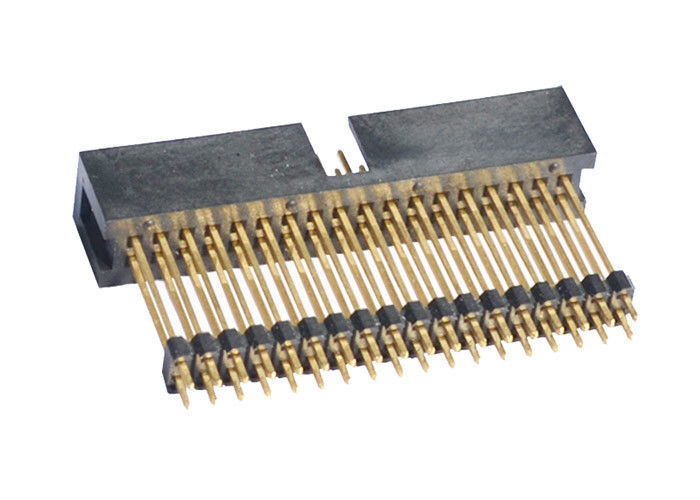 Conector recto de cobre amarillo del jefe del jefe 2.54m m del Pin del contacto 18 para el tablero del PWB