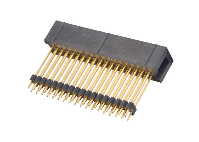 Conector recto de cobre amarillo del jefe del jefe 2.54m m del Pin del contacto 18 para el tablero del PWB