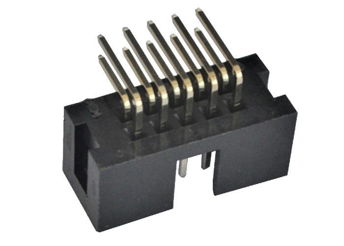 conector del jefe de la caja de 2.54m m 90 ﹣ 40℃ de los pernos 3.0AMP del jefe del grado a +105℃