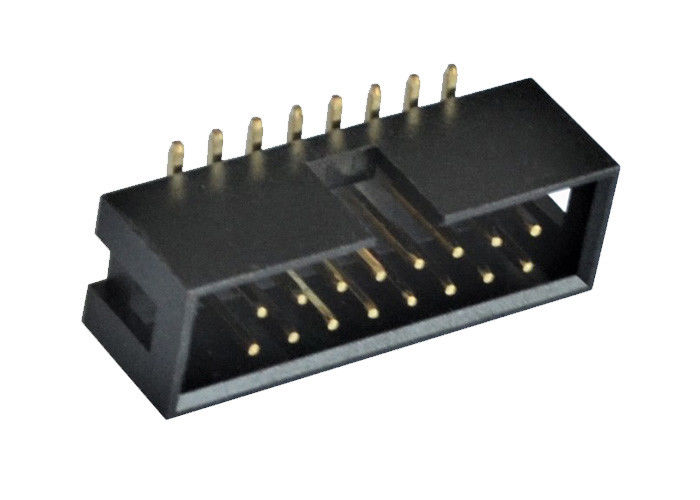 Tipo masculino PBT de SMT de la echada del conector 2.54m m del jefe de la caja/material de aislador de PA6T