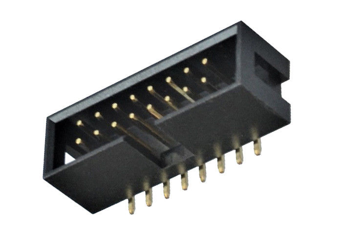 Tipo masculino PBT de SMT de la echada del conector 2.54m m del jefe de la caja/material de aislador de PA6T