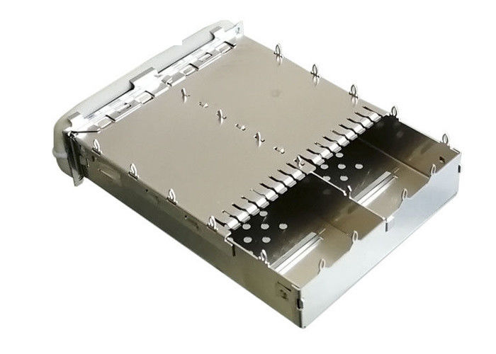 Ethernet agrupada 40G del puerto 1x2 del conector 2 de la jaula de QSFP14 SFP se aplicó con la junta de la EMI
