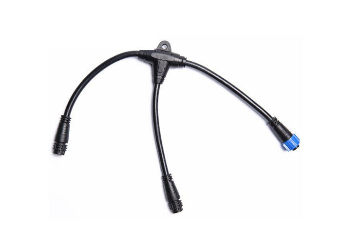 Conector de cable exterior de la prenda impermeable de la luz del LED, conector de la prenda impermeable T del divisor de 3 Pin