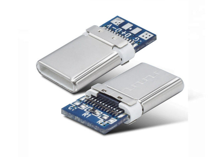 Tipo conector del Usb del varón 3,1 de C para la carga del teléfono móvil y del ordenador
