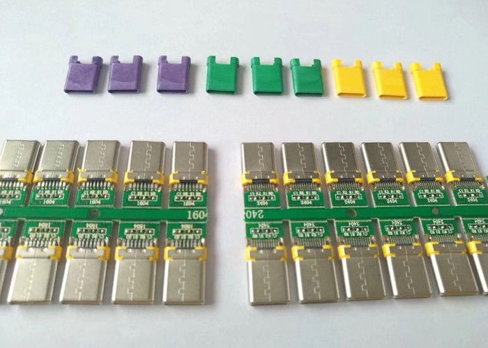 Mecanografíe a C el conector USB micro Shell de acero inoxidable con la función de la carga/de los datos
