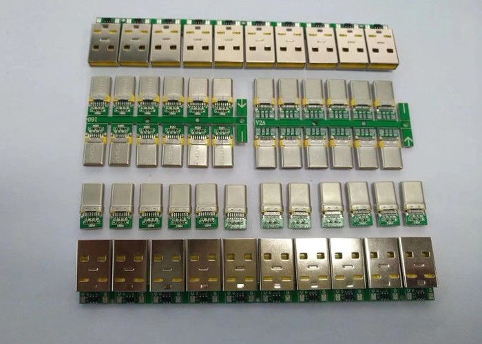 Mecanografíe a C el conector USB micro Shell de acero inoxidable con la función de la carga/de los datos